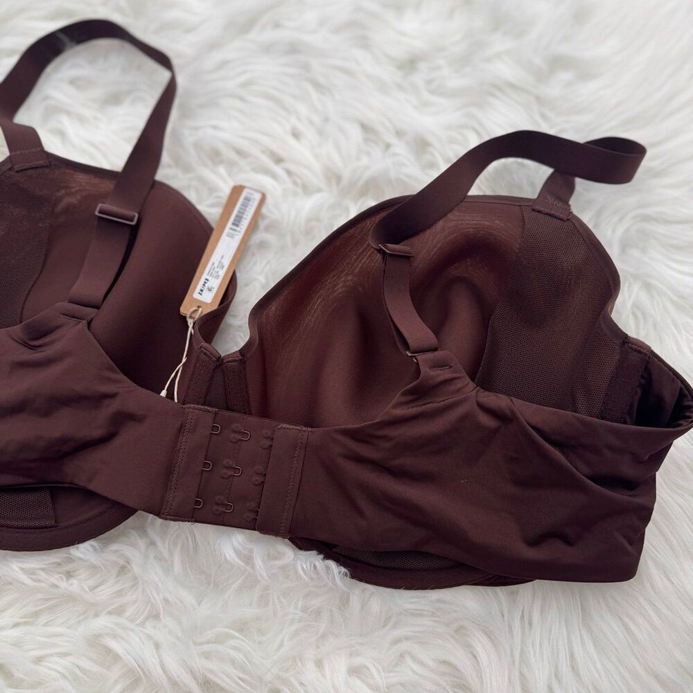 Skims Weightless Demi Bra Cocoa Size 46DD - Picture 7 of 8